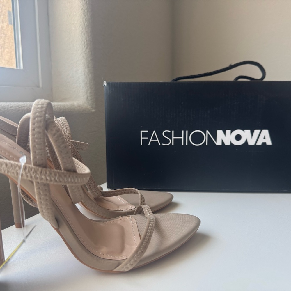 Fashion Nova Tan Heels Elegant Style